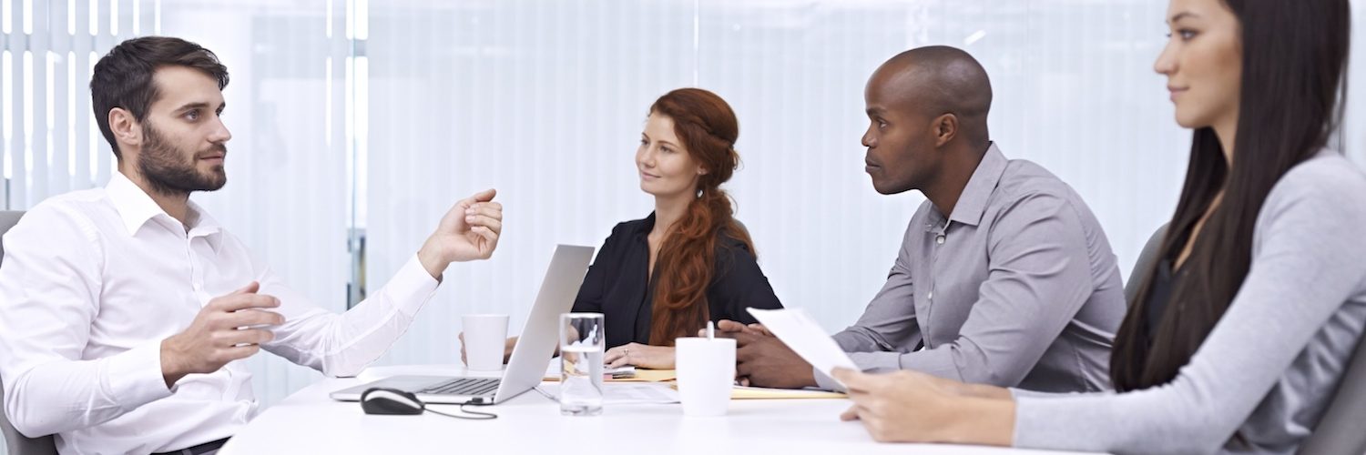 Do you see what I’m aiming for ? A group of colleagues sitting in an office meeting
